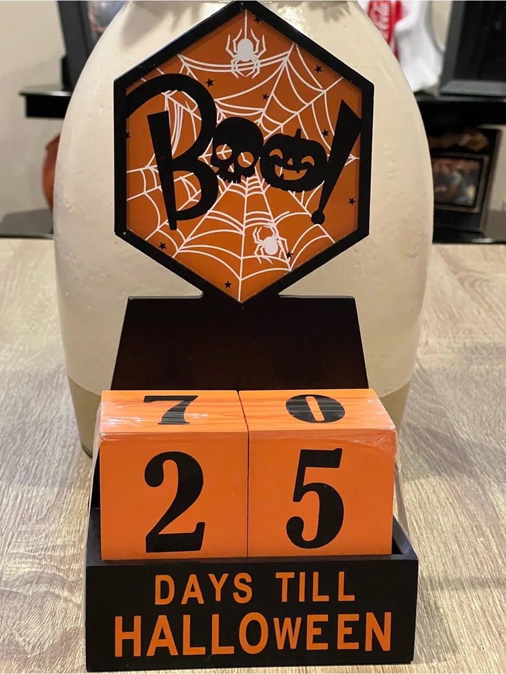 Halloween Countdown Block Set - Orange and Black